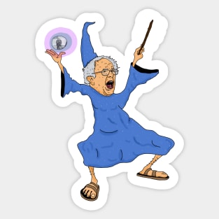 Crazy Wizard Bernie Sticker